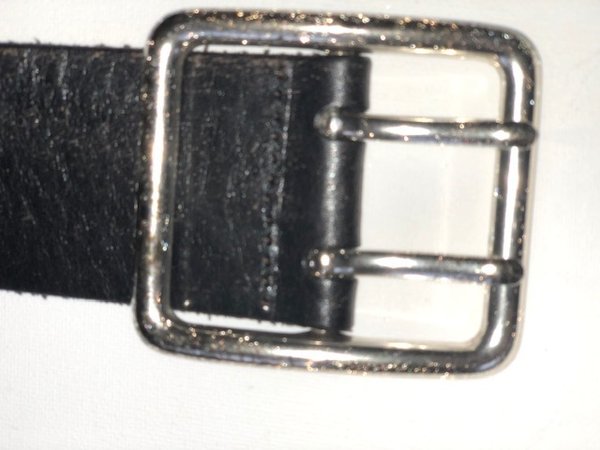 Gürtel, Leder, schwarz, SADDLER, Gr.85 cm