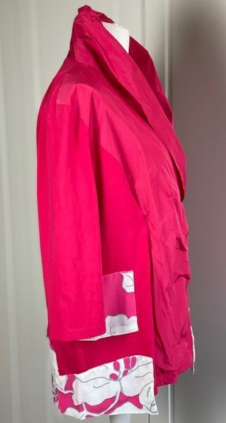 Blusenshirt Pink Upcycling Unikat UPgesteckt unser Label Gr. XXL (48/50)